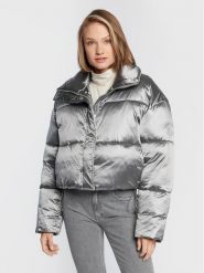 Calvin Klein Kurtka zimowa High Shine Metallic K20K204688 Srebrny Regular Fit. Szare kurtki Calvin Klein, na zimę, xl, bez wzorów, z syntetyku, bez kaptura. Za 1,499.00 zł.