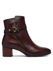 Pikolinos Botki Calafat W1Z-8914 Brązowy ciemny. Brązowe botki Pikolinos, bez wzorów, ze skóry, bez obcasa, na słupku, bez zapięcia. Za 759.99 zł.