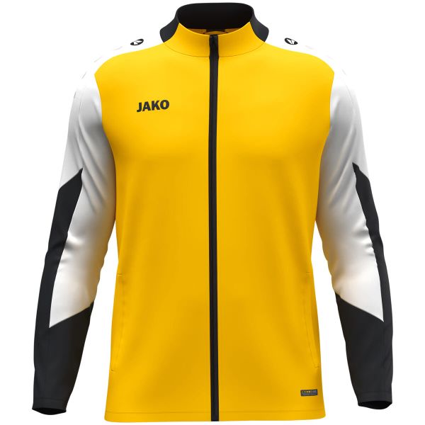 Kurtka poliestrowa unisex JAKO Dynamic. Żółte kurtki JAKO, xl, bez wzorów, z materiału, sportowe, z kapturem. Za 173.11 zł.