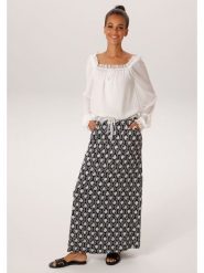 Aniston Spódnica w kolorze czarno-białym rozmiar: 48. Czarne spódnice Aniston, na co dzień, bez wzorów, maxi, proste. Za 126.99 zł.