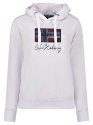 Geographical Norway Bluza "Goisette" w kolorze białym rozmiar: L. Białe bluzy Geographical Norway, l, bez wzorów, bez ramiączek, z kapturem. Za 88.02 zł.