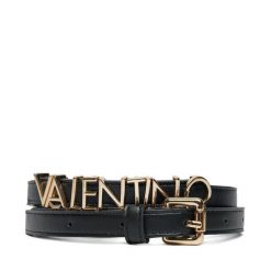 Pasek Valentino. Czarne paski Valentino, bez wzorów. Za 239.99 zł.