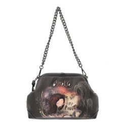 Brązowa Damska Torebka Anekke Z Ciekawym Zapięciem. Brązowe torebki klasyczne Anekke, bez wzorów, z materiału, eleganckie, bez dodatków. Za 399.00 zł.