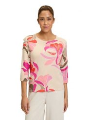 Betty Barclay Sweter w kolorze beżowo-jasnoróżowym rozmiar: 40. Brązowe swetry Betty Barclay, bez wzorów, bez ramiączek. Za 130.99 zł.