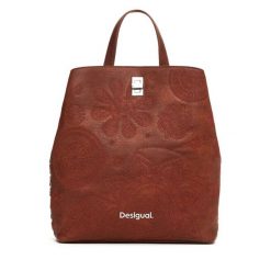 Plecak Desigual. Brązowe plecaki Desigual, bez wzorów, bez dodatków. Za 199.99 zł.