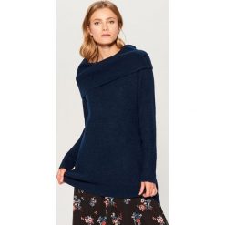 Sweter z wykładanym kołnierzem Gold Label - Zielony. Swetry marki GEOLOGIC. W wyprzedaży za 79.99 zł.