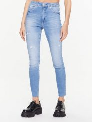 Calvin Klein Jeans Jeansy J20J220853 Niebieski Skinny Fit. Niebieskie jeansy Calvin Klein Jeans, bez wzorów, z bawełny. Za 429.99 zł.