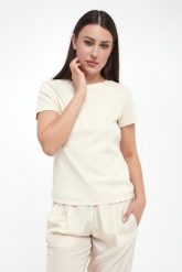 T-shirt damski Langue MARELLA MONOCHROME. T-shirty Marella, m, bez wzorów, bez kołnierzyka, bez ramiączek. W wyprzedaży za 311.20 zł.
