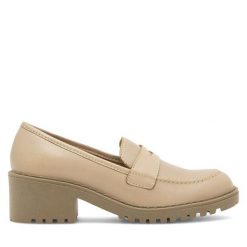 Półbuty Lasocki. Brązowe półbuty wsuwane Lasocki, bez wzorów, bez obcasa, na obcasie. Za 259.99 zł.