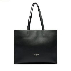 Torebka Patrizia Pepe. Czarne shopper bag Patrizia Pepe, bez wzorów, bez dodatków. Za 1,079.00 zł.