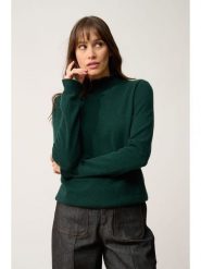 Just Cashmere Kaszmirowy sweter "Trila" w kolorze ciemnozielonym rozmiar: XL. Zielone swetry Just Cashmere, xl, bez wzorów, z kaszmiru, bez ramiączek. Za 357.63 zł.