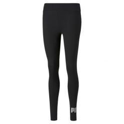 Legginsy Puma ESS Metallic, Kobiety. Czarne legginsy Puma, bez wzorów, sportowe. Za 95.40 zł.