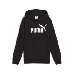 Młodzieżowa bluza z kapturem ESS z logo No. 1 PUMA Black. Biała bluzy z kapturem Puma, m, bez wzorów, z dżerseju, z kapturem, do biegania. Za 203.51 zł.