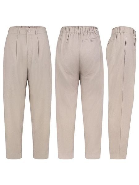 Sublevel Spodnie w kolorze beżowym rozmiar: XS. Brązowe spodnie materiałowe Sublevel, bez wzorów, z materiału, z podwyższonym stanem. Za 91.77 zł.