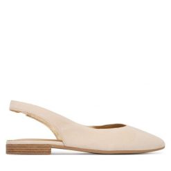 Baleriny Tamaris. Brązowe baleriny Tamaris, bez wzorów, bez obcasa, bez zapięcia. Za 369.99 zł.