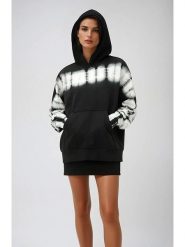 Weekday Bluza w kolorze czarnym rozmiar: L. Czarne bluzy Weekday, l, bez wzorów, bez ramiączek, z kapturem. Za 110.04 zł.