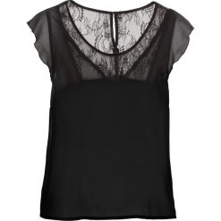 Top szyfonowy, prześwitujący bonprix czarny. Topy marki 4f. Za 79.99 zł.