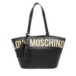 Torebka LOVE MOSCHINO. Czarne torebki klasyczne Love Moschino, bez wzorów, klasyczne, bez dodatków. Za 499.99 zł.