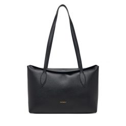 Torebka Coccinelle. Czarne shopper bag Coccinelle, bez wzorów, bez dodatków. Za 1,299.00 zł.