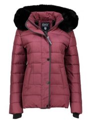 Geographical Norway Kurtka pikowana "Demoiselle" w kolorze bordowym rozmiar: XL. Czerwone kurtki Geographical Norway, xl, bez wzorów, bez kaptura. Za 305.29 zł.