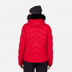 Kurtka narciarska damska Rossignol Staci Insulated. Czerwone kurtki narciarskie Rossignol, na zimę, bez wzorów, bez kaptura, narciarskie. W wyprzedaży za 1,365.05 zł.