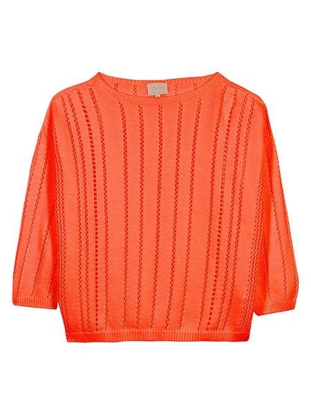 Herrlicher Sweter w kolorze pomarańczowym rozmiar: L. Pomarańczowe swetry Herrlicher, l, bez wzorów, bez ramiączek. Za 184.95 zł.