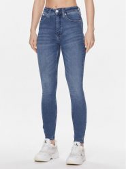 Calvin Klein Jeans Jeansy J20J222144 Niebieski Super Skinny Fit. Niebieskie jeansy Calvin Klein Jeans, bez wzorów, z bawełny. Za 239.99 zł.