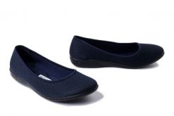 ADANEX 29475 SAP2VN granatowy, baleriny damskie. Niebieskie baleriny Adanex, bez wzorów, bez obcasa, bez zapięcia. Za 77.99 zł.