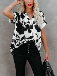 LA Angels Bluzka w kolorze biało-czarnym rozmiar: XL. Białe bluzki LA Angels, xl, bez wzorów, bez kołnierzyka, bez ramiączek. Za 104.89 zł.