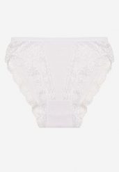 Białe Koronkowe Majtki Figi Hassella. Białe figi Born2be, bez wzorów, z bawełny. Za 19.99 zł.