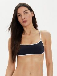 Tommy Hilfiger Góra od bikini UW0UW05238 Granatowy. Niebieskie bikini Tommy Hilfiger, bez wzorów, z syntetyku. Za 69.99 zł.
