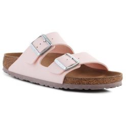 Klapki Birkenstock Arizona Bs W 1019635 różowe. Czerwone klapki bez wzorów, z materiału, casualowe, bez obcasa, bez zapięcia. Za 590.96 zł.