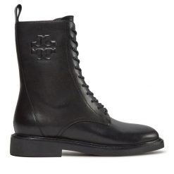 Botki Tory Burch. Czarne botki Tory Burch, bez wzorów, bez obcasa, na płaskiej podeszwie, bez zapięcia. Za 1,759.00 zł.