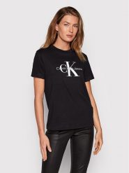 Calvin Klein Jeans T-Shirt J20J219142 Czarny Regular Fit. Czarne t-shirty Calvin Klein Jeans, m, bez wzorów, z bawełny, bez kołnierzyka, bez ramiączek. Za 129.99 zł.