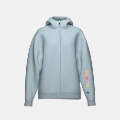 RALLY Damska Bluza z Kapturem na Zamek. Niebieskie bluzy Head, bez wzorów, z dzianiny, sportowe, bez ramiączek, z kapturem. Za 300.00 zł.