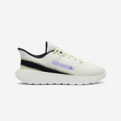 Buty sportowe damskie Decathlon KLNJ Be Fresh. Niebieskie buty treningowe Decathlon, bez wzorów, z materiału, bez zapięcia, trekkingowe. Za 89.99 zł.