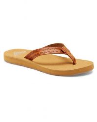 Japonki damskie ROXY Porto Motif. Brązowe japonki Roxy, bez wzorów, z materiału. Za 99.99 zł.