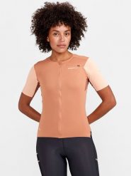 Craft Koszulka kolarska "Pro Gravel" w kolorze pomarańczowym rozmiar: M. Pomarańczowe t-shirty sportowe Craft, m, bez wzorów, z materiału, bez ramiączek, rowerowe. Za 164.95 zł.