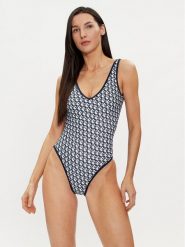 Guess Strój kąpielowy E4GJ34 MC04R Niebieski. Niebieskie stroje jednoczęściowe Guess, z aplikacjami, z syntetyku. Za 259.99 zł.