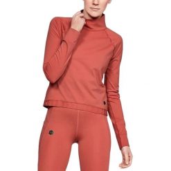 Bluza sportowa damska Under Armour ColdGear. Brązowe bluzy bez kaptura Under Armour, xl, bez wzorów, z elastanu, bez kaptura, na fitness i siłownię. Za 195.00 zł.