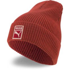 Kapelusz Puma X Vogue High Top Beanie, Dla obu płci. Czerwone kapelusze Puma, bez wzorów. Za 290.00 zł.