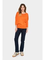 SAINT TROPEZ Sweter w kolorze pomarańczowym rozmiar: L. Pomarańczowe swetry Saint Tropez, l, bez wzorów, bez ramiączek. Za 91.99 zł.