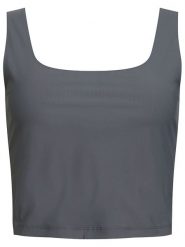 Rethinkit Top sportowy "Alice" w kolorze antracytowym rozmiar: S. Czarne topy sportowe Rethinkit, s, bez wzorów, z materiału, outdoorowe. Za 118.01 zł.