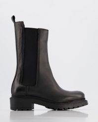 SZTYBLETY DAMSKIE MA42 VITELL NERO. Botki Venezia, bez wzorów, ze skóry, bez obcasa, bez zapięcia. Za 299.00 zł.