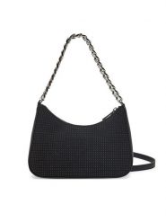 DKNY Torebka R44EMI10 Czarny. Czarne listonoszki DKNY, bez wzorów, z materiału, bez dodatków. Za 329.99 zł.