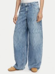 Liu Jo Jeansy UA6195 D0316 Niebieski Wide Leg. Niebieskie jeansy Liu Jo, bez wzorów, z bawełny. Za 859.99 zł.