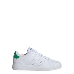 Buty Advantage Base 2.0. Białe buty treningowe adidas, bez wzorów, z gumy, bez zapięcia, do biegania. Za 268.00 zł.