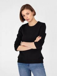 Basiclo Bluza w kolorze czarnym rozmiar: S. Czarne bluzy Basiclo, s, bez wzorów, bez kaptura. Za 88.23 zł.