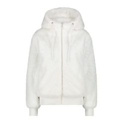 Kurtka z kapturem z sztucznego futra damska CMP. Białe kurtki CMP, bez wzorów, z kapturem. Za 506.50 zł.