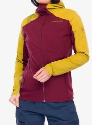 Kurtka softshell damska La Sportiva Aequilibrium Speed Jacket. Czerwone kurtki przejściowe sportowe La Sportiva, l, bez wzorów, z materiału, bez kaptura, trekkingowe. Za 731.49 zł.